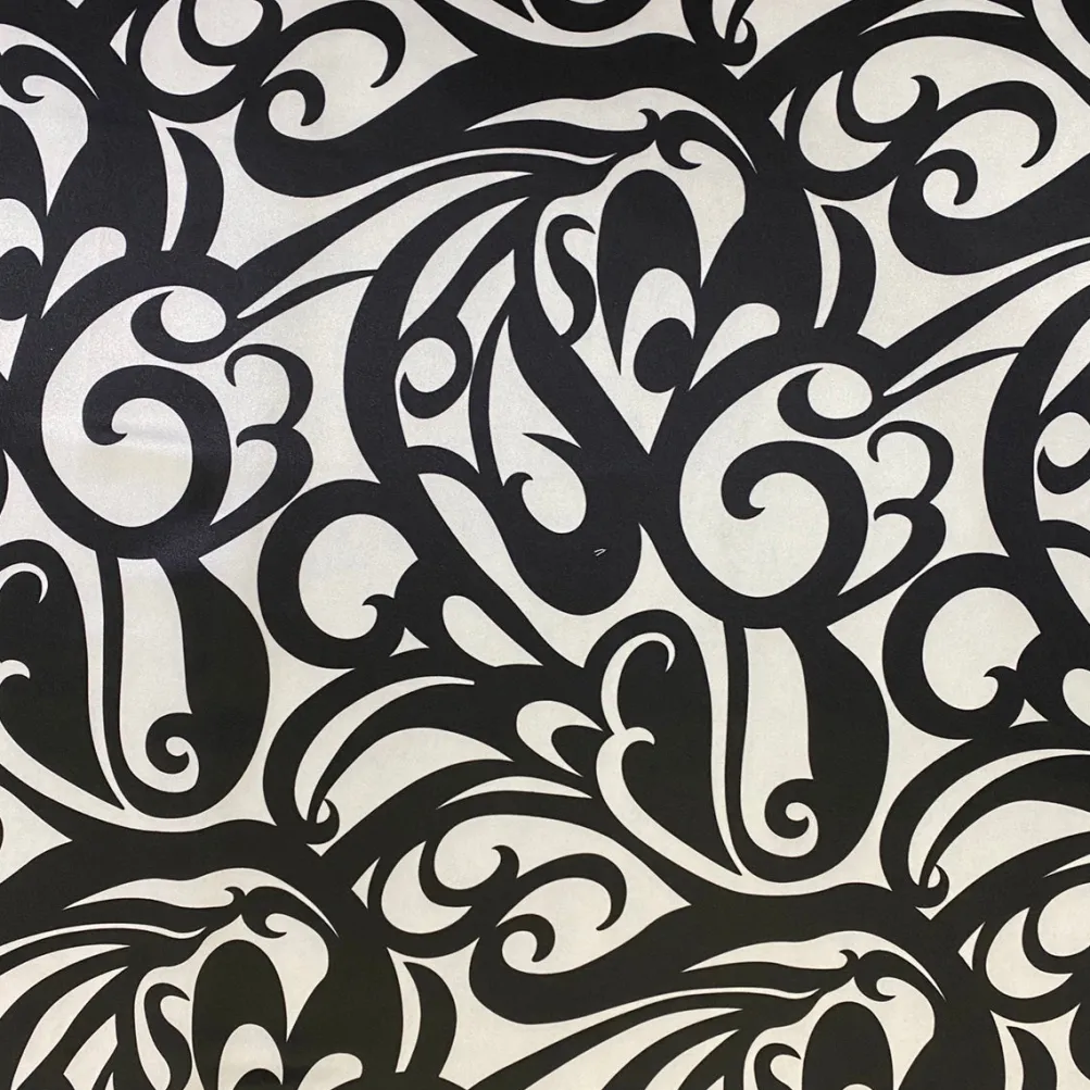 Abstract (Pucci) Table Linen in Black and White