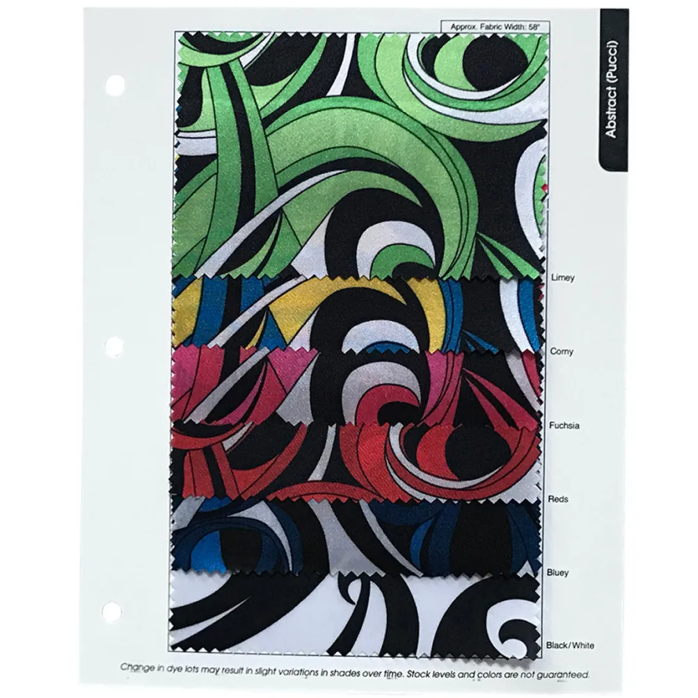 Abstract (Pucci) Table Linen in Black and White