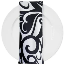 Abstract (Pucci) Table Napkin in Black and White
