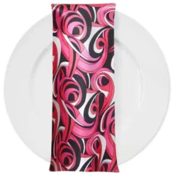 Abstract (Pucci) Table Napkin in Fuchsia