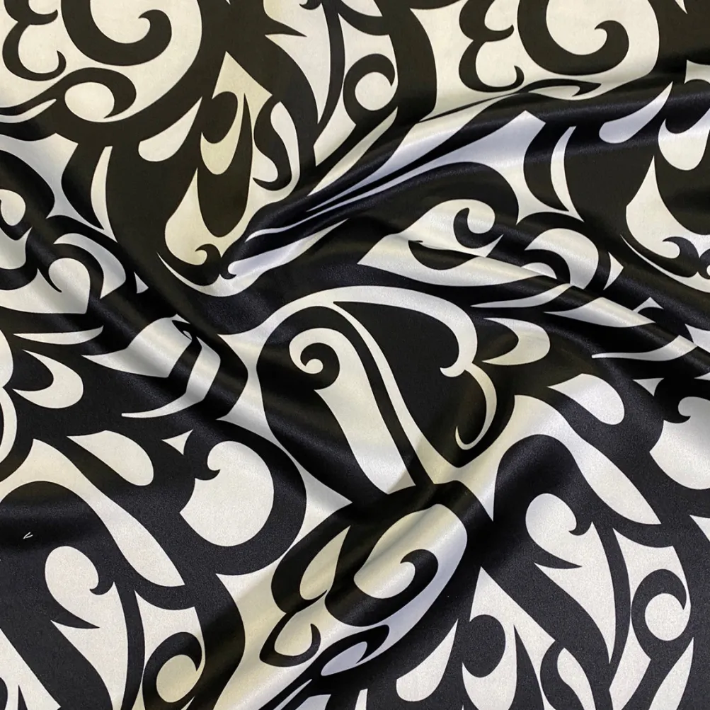 Abstract (Pucci) Table Runner in Black and White