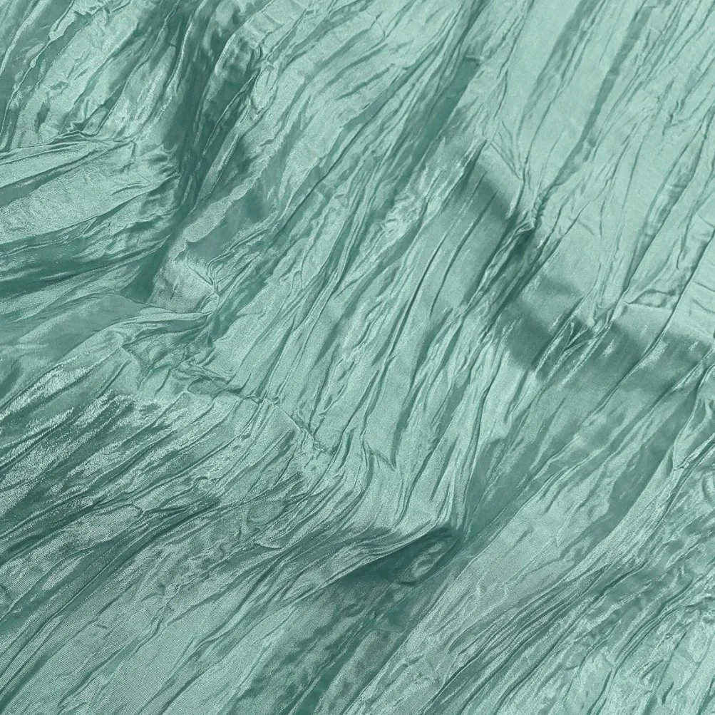Accordion Taffeta Table Linen in Mint