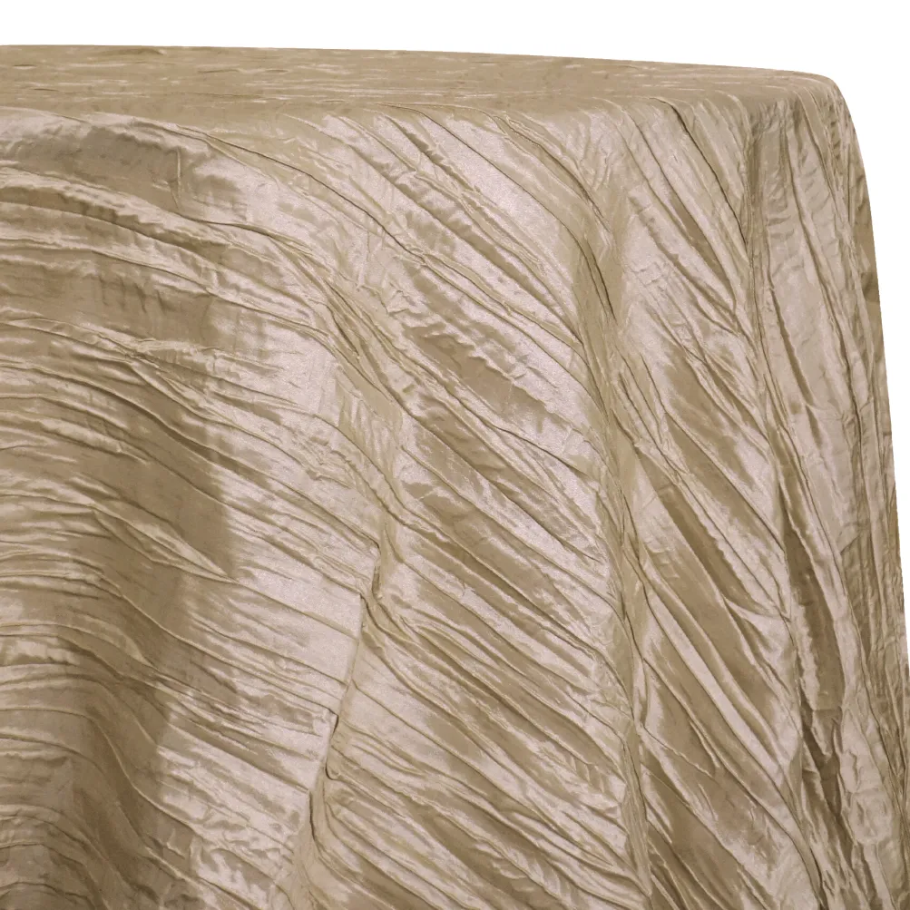 Accordion Taffeta Table Linen in Nude 115