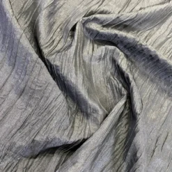 Accordion Taffeta Table Linen in Charcoal