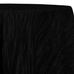 Accordion Taffeta Table Linen in Black