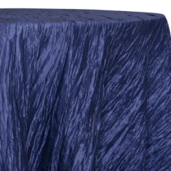 Accordion Taffeta Table Linen in Navy