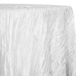 Accordion Taffeta Table Linen in White