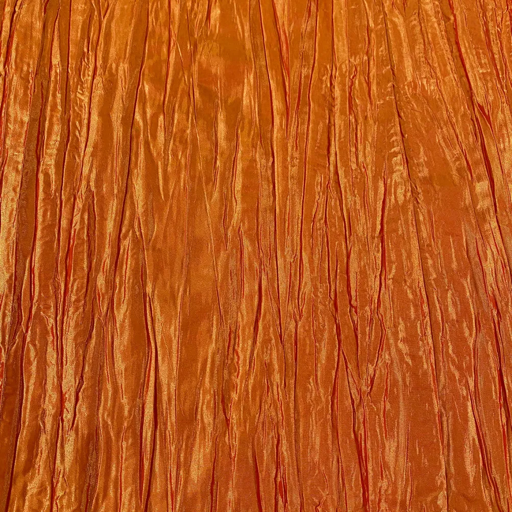 Accordion Taffeta Table Linen in Orange