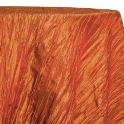 Accordion Taffeta Table Linen in Orange