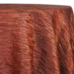 Accordion Taffeta Table Linen in Rust