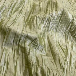 Accordion Taffeta Table Linen in Olive