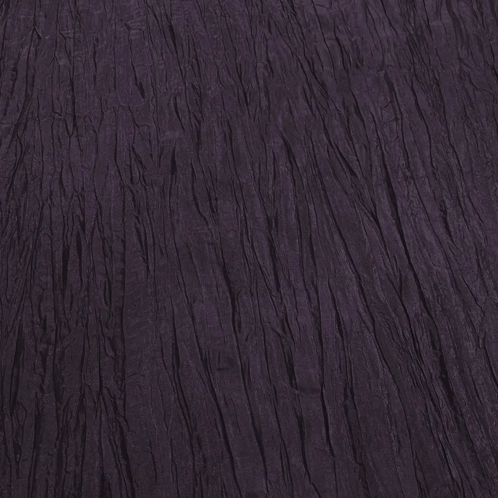 Accordion Taffeta Table Linen in Raisin