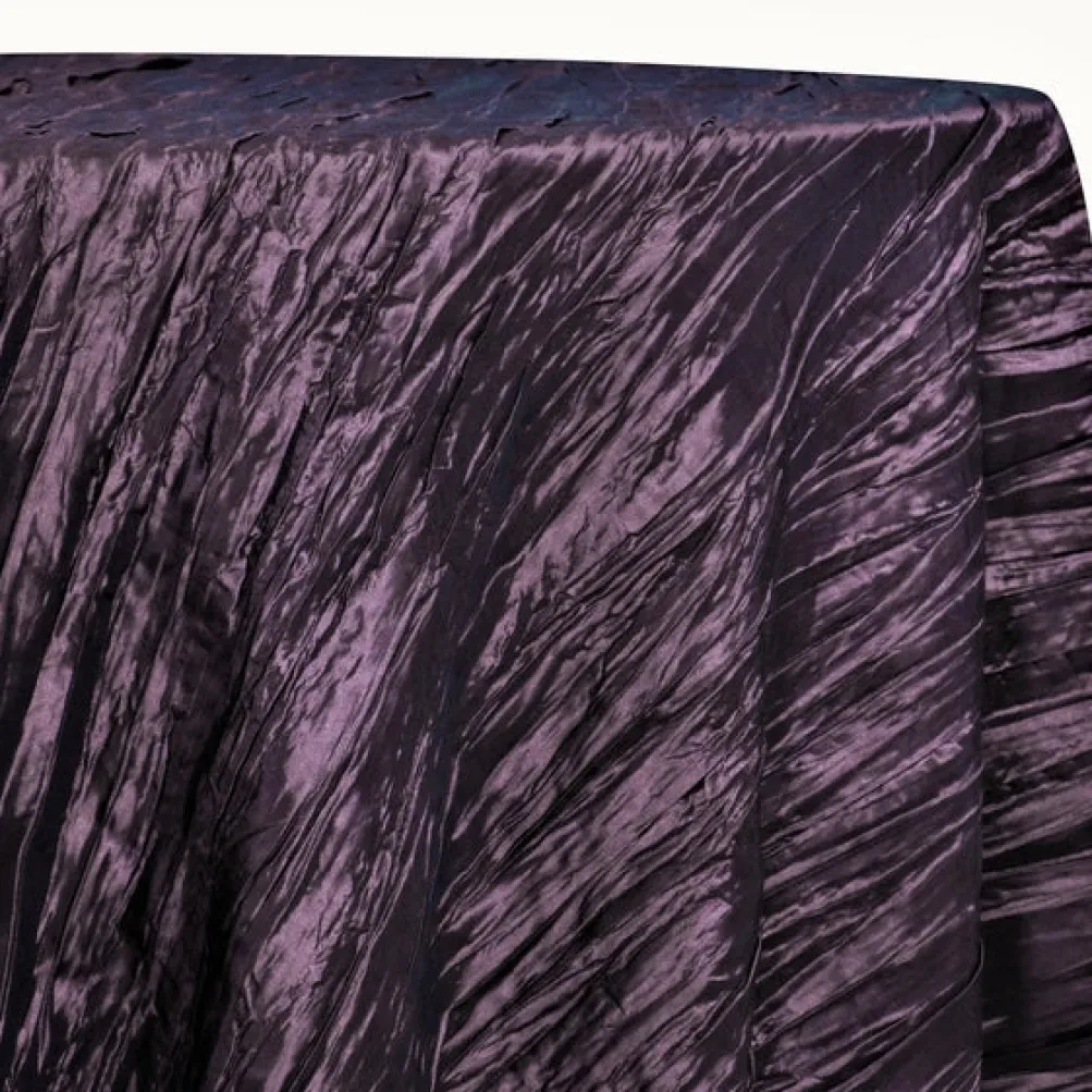 Accordion Taffeta Table Linen in Raisin