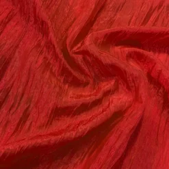 Accordion Taffeta Table Linen in Red
