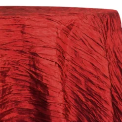 Accordion Taffeta Table Linen in Red