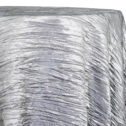 Accordion Taffeta Table Linen in Silver 097