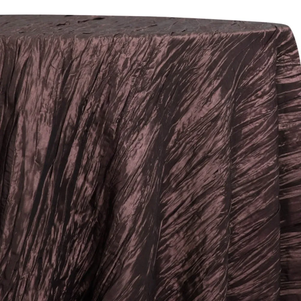 Accordion Taffeta Table Linen in Brown