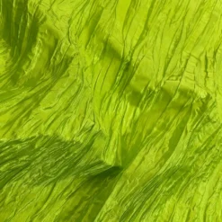 Accordion Taffeta Table Linen in Lime