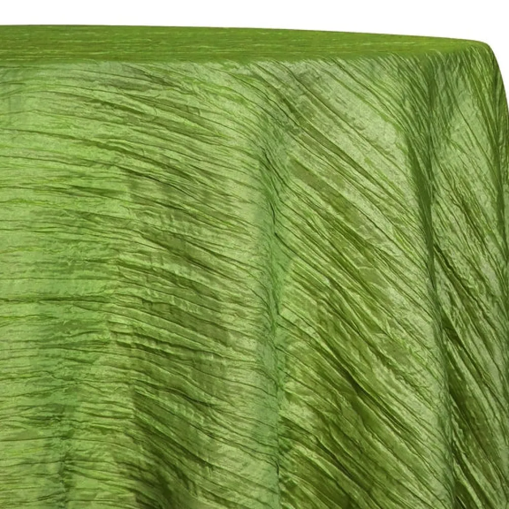 Accordion Taffeta Table Linen in Green