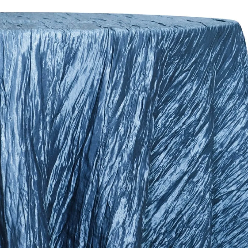 Accordion Taffeta Table Linen in Azure