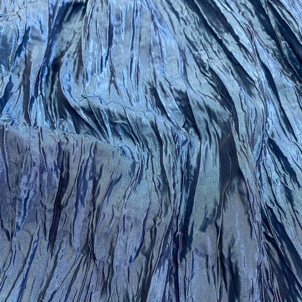 Accordion Taffeta Table Linen in Azure