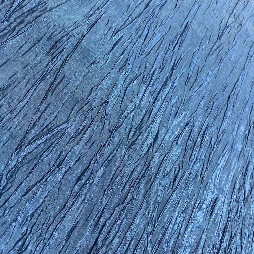 Accordion Taffeta Table Linen in Azure