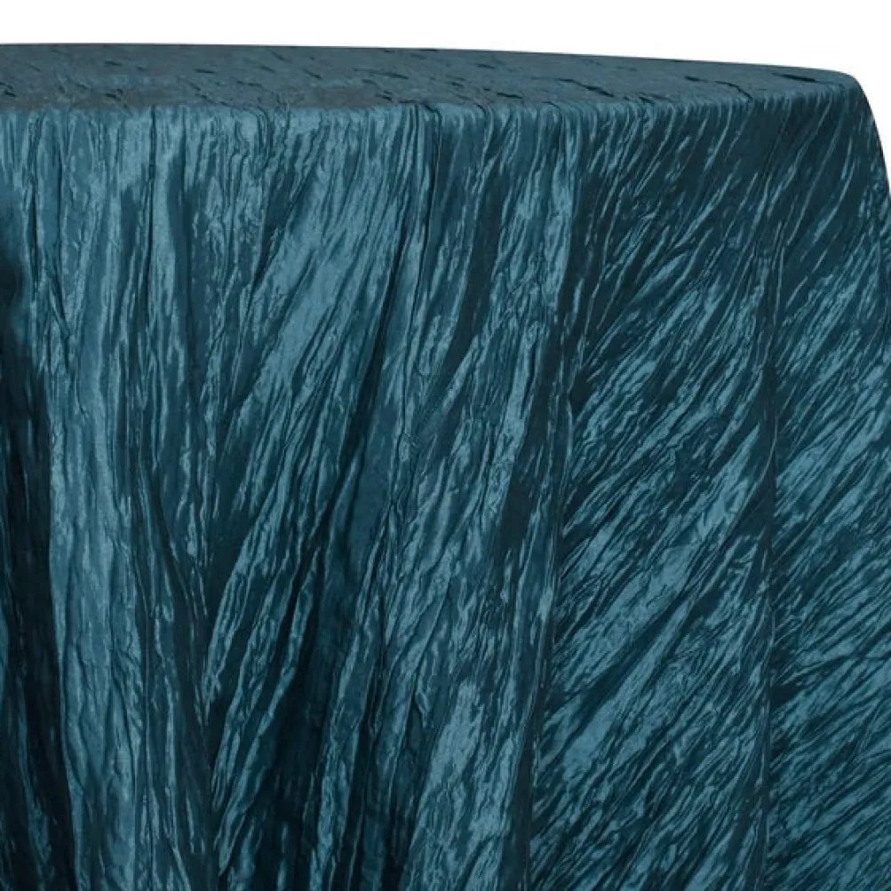 Accordion Taffeta Table Linen in Teal 33