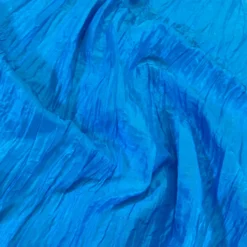 Accordion Taffeta Table Linen in Turquoise 112
