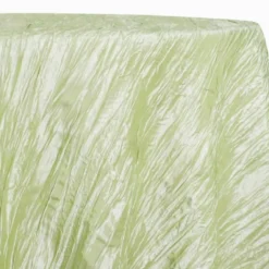 Accordion Taffeta Table Linen in LT Sage