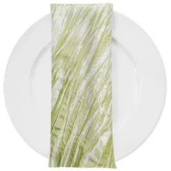 Accordion Taffeta Table Napkin in Lt Sage