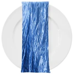Accordion Taffeta Table Napkin in Azure