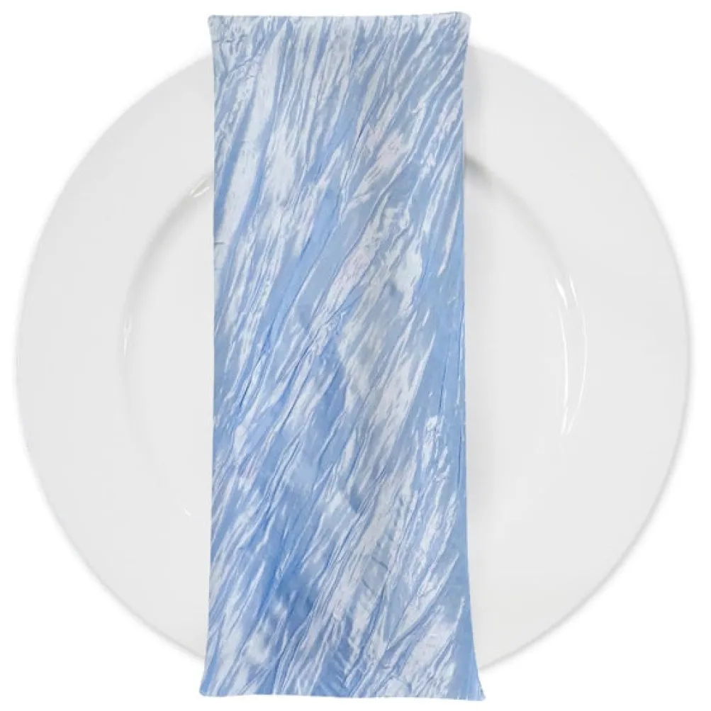 Accordion Taffeta Table Napkin in Blue