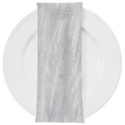 Accordion Taffeta Table Napkin in Cream