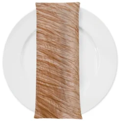 Accordion Taffeta Table Napkin in Gold 92