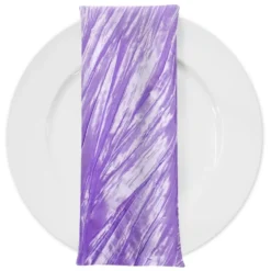 Accordion Taffeta Table Napkin in Lavender