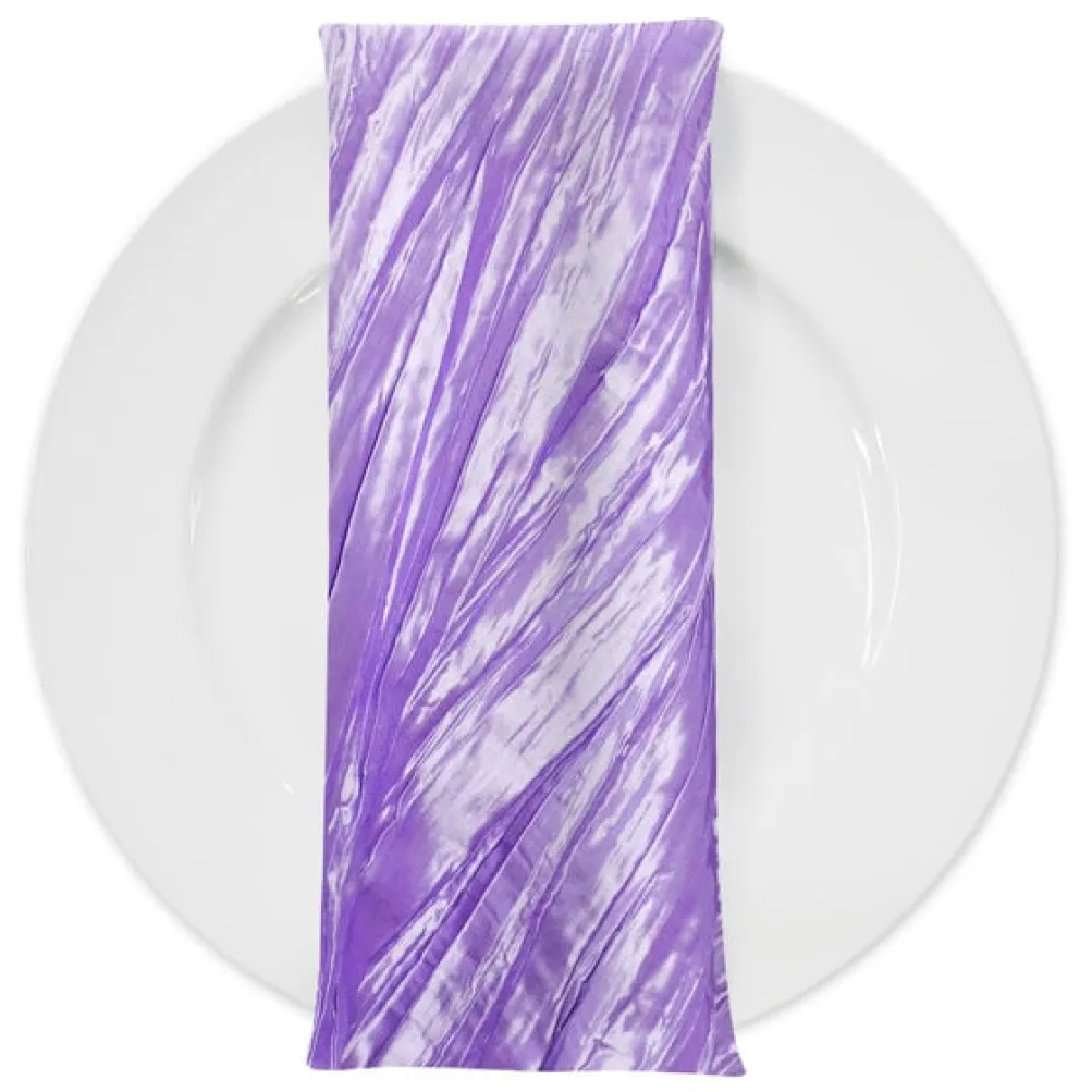 Accordion Taffeta Table Napkin in Lavender