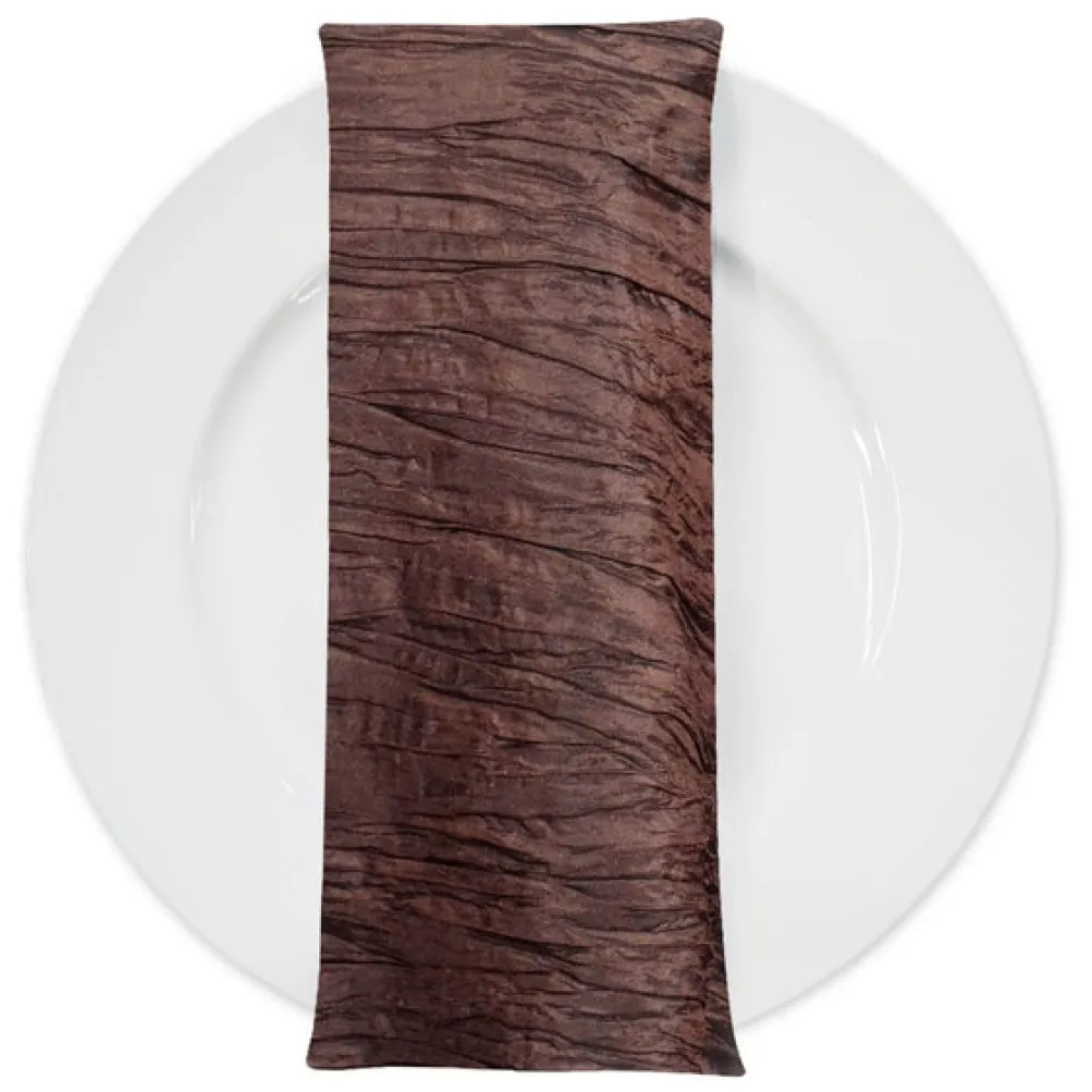 Accordion Taffeta Table Napkin in Light Brown