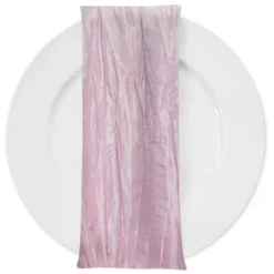 Accordion Taffeta Table Napkin in Pink