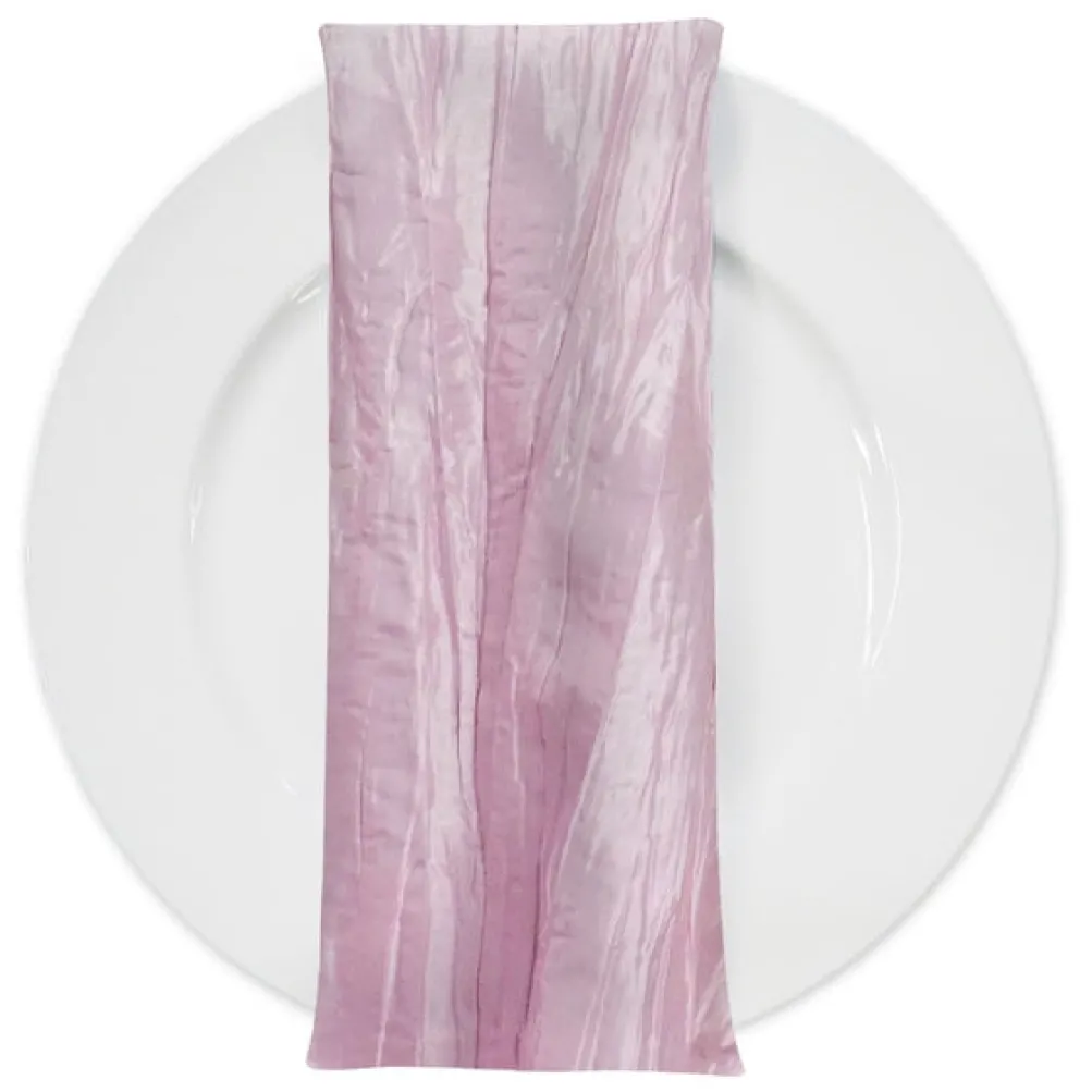 Accordion Taffeta Table Napkin in Pink Petal