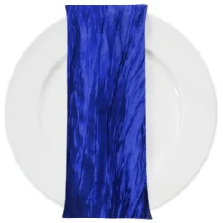 Accordion Taffeta Table Napkin in Royal