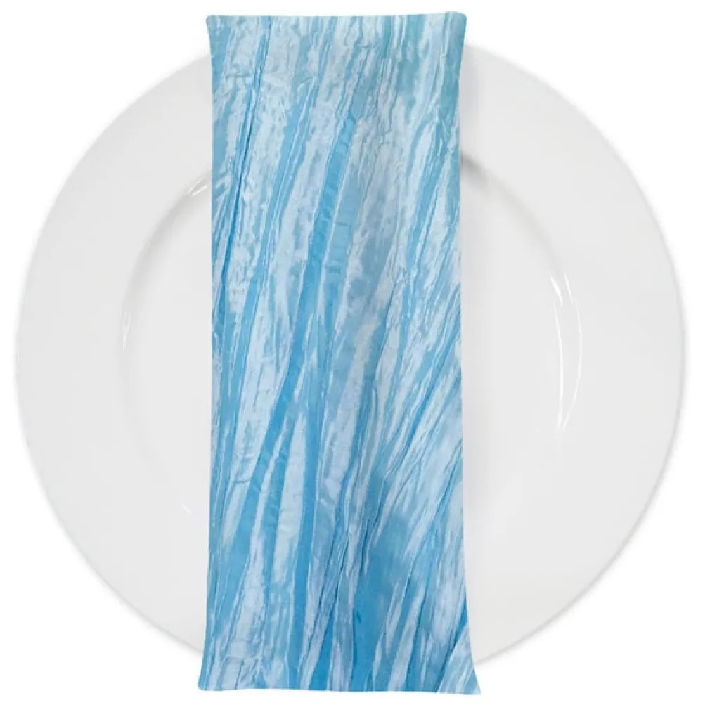 Accordion Taffeta Table Napkin in Turquoise 14