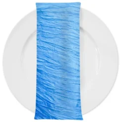 Accordion Taffeta Table Napkin in Turquoise 112