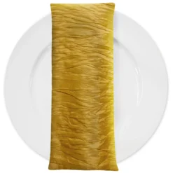 Accordion Taffeta Table Napkin in Dijon 160