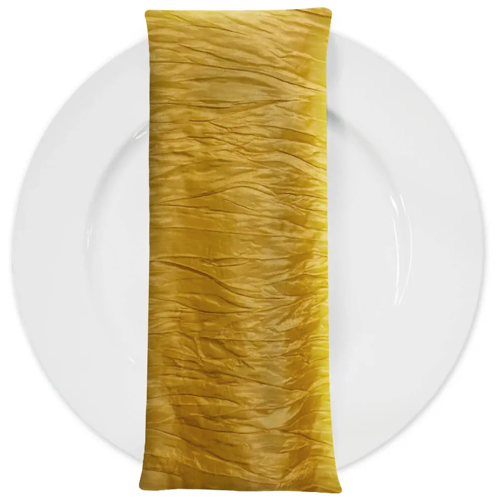 Accordion Taffeta Table Napkin in Dijon 160