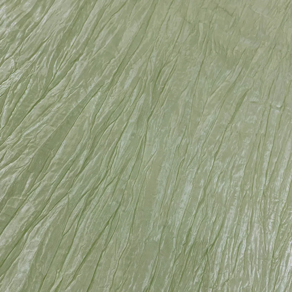 Accordion Taffeta Table Runner in Sage 103