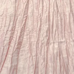 Accordion Taffeta Table Runner in Rose Powder