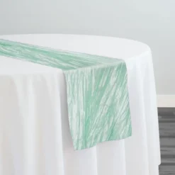 Accordion Taffeta Table Runner in Mint
