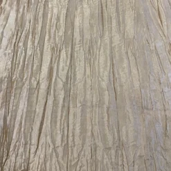 Accordion Taffeta Table Runner in Taupe Gold
