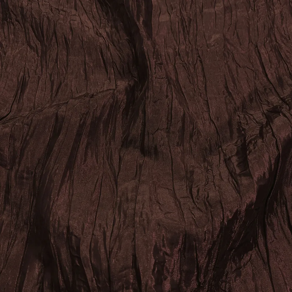 Accordion Taffeta Table Runner in Light Brown
