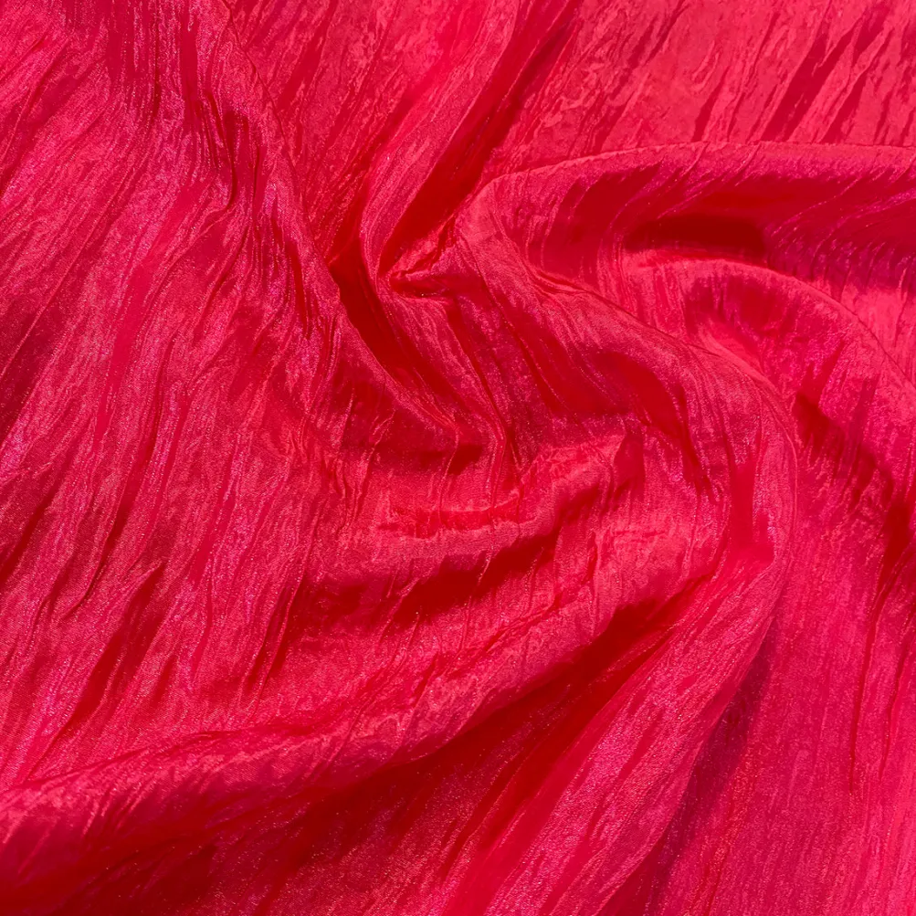 Accordion Taffeta Table Runner in Hot Pink